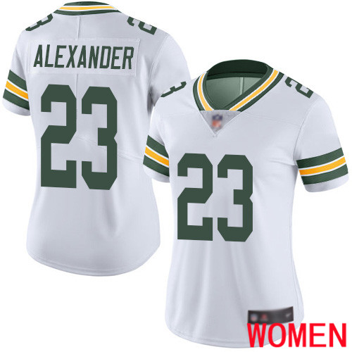 Green Bay Packers Limited White Women #23 Alexander Jaire Road Jersey Nike NFL Vapor Untouchable->youth nfl jersey->Youth Jersey